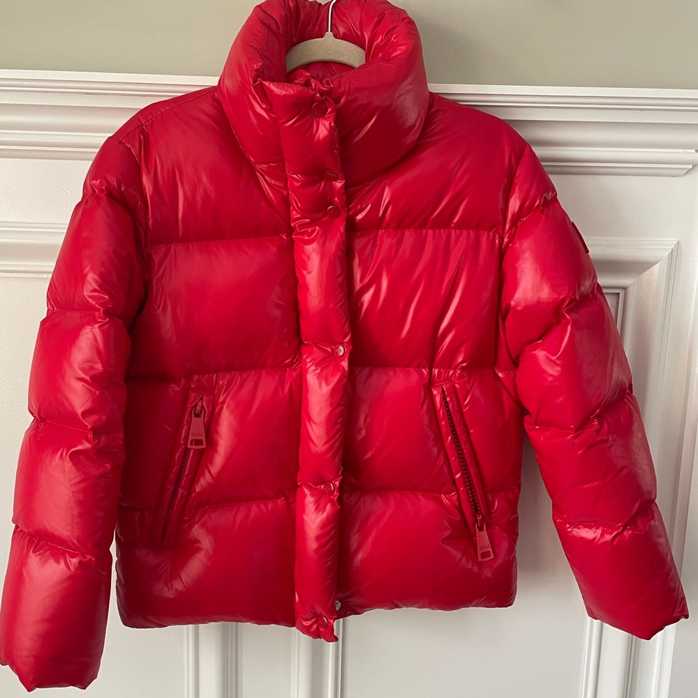 SAM. Vibrant Red Jacket